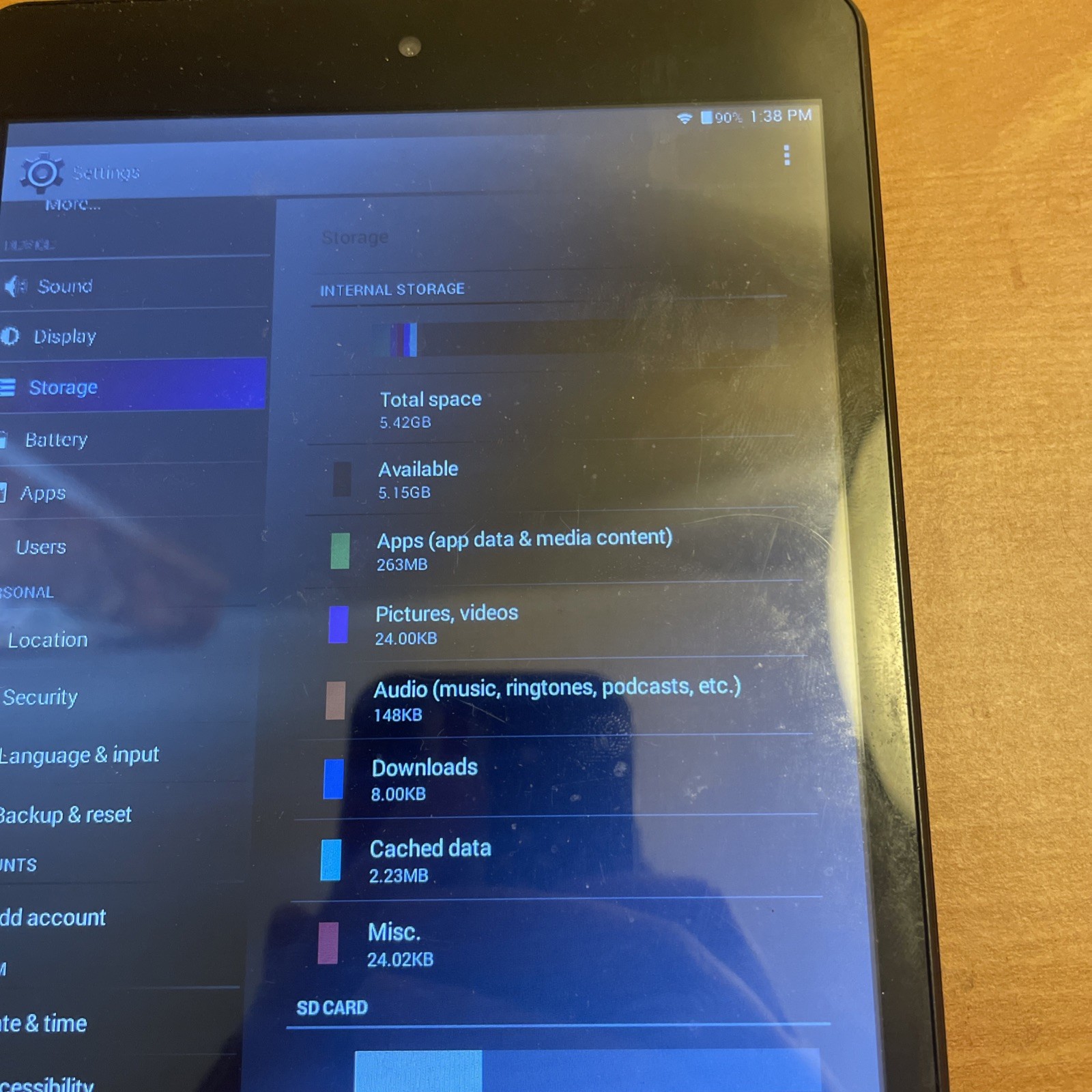 Trio 7.85 AXS Quad Core 8GB Black WiFi Android Tablet – #20250416516
