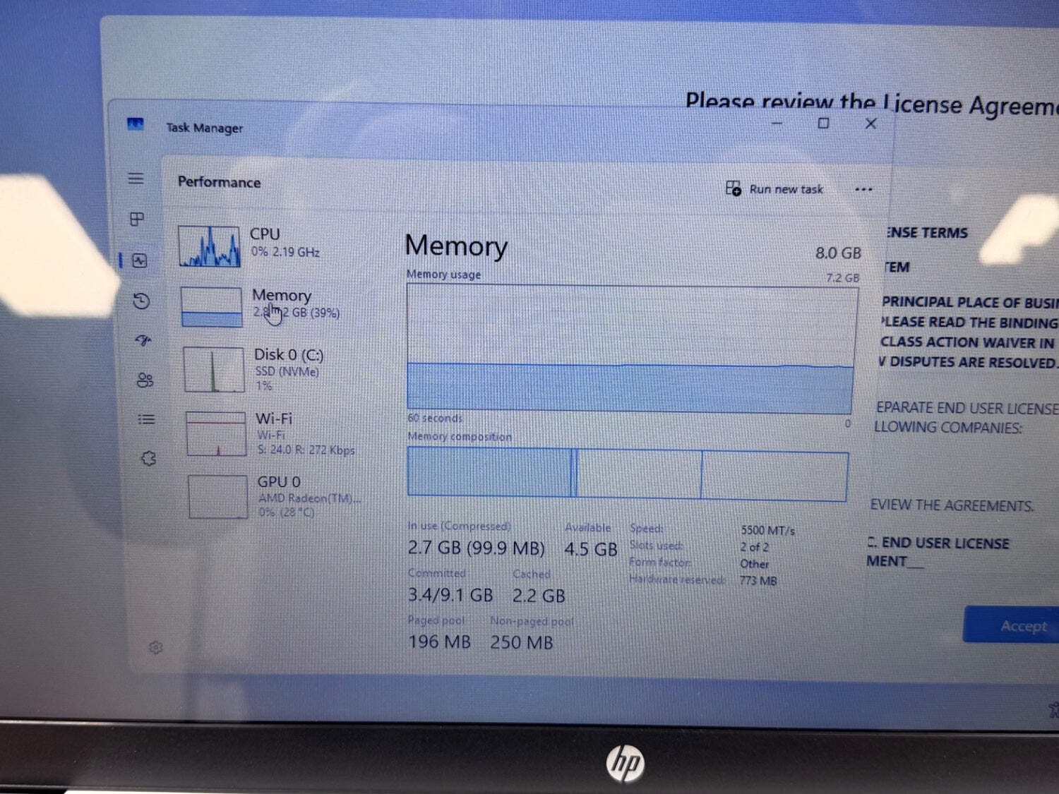HP Envy 15.6″ Athlon Silver 7120U 3.5GHz 8GB RAM 1TB SSD Radeon Graphics