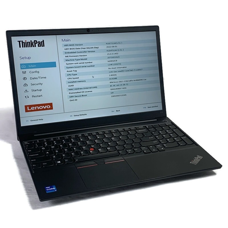 Lenovo ThinkPad E15 G2 15.6″ Quad Core i7-1165G7 2.8GHz 8GB 512GB SSD – Win11