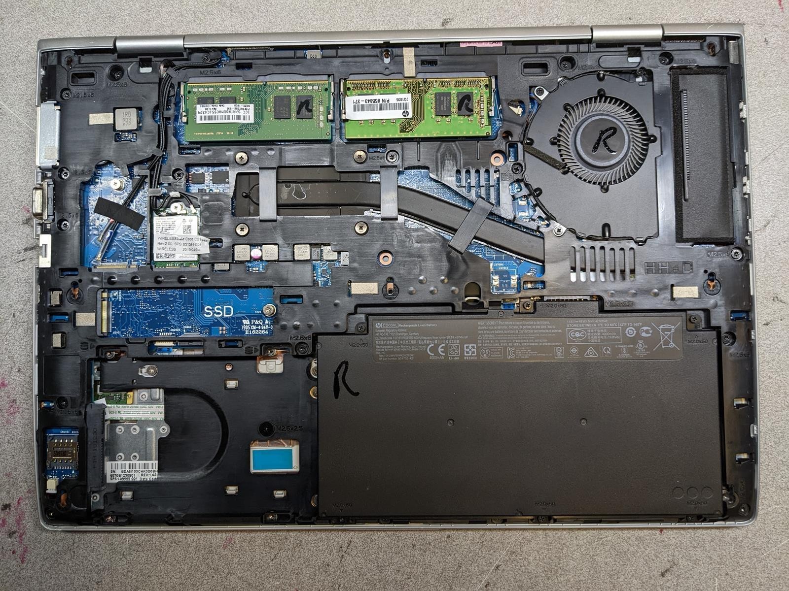 HP PROBOOK 640 G4 i5-8350U @ 1.7GHz, 16GB RAM, NO HDD/OS