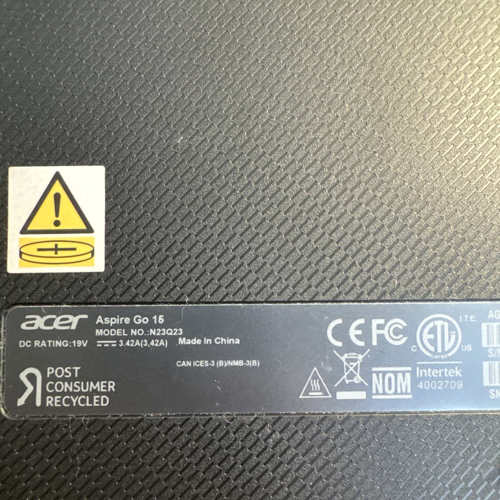 Acer Aspire Go 15 Notebook Intel N200 @1.1GHz 4GB DDR4 128GB SSD W11P