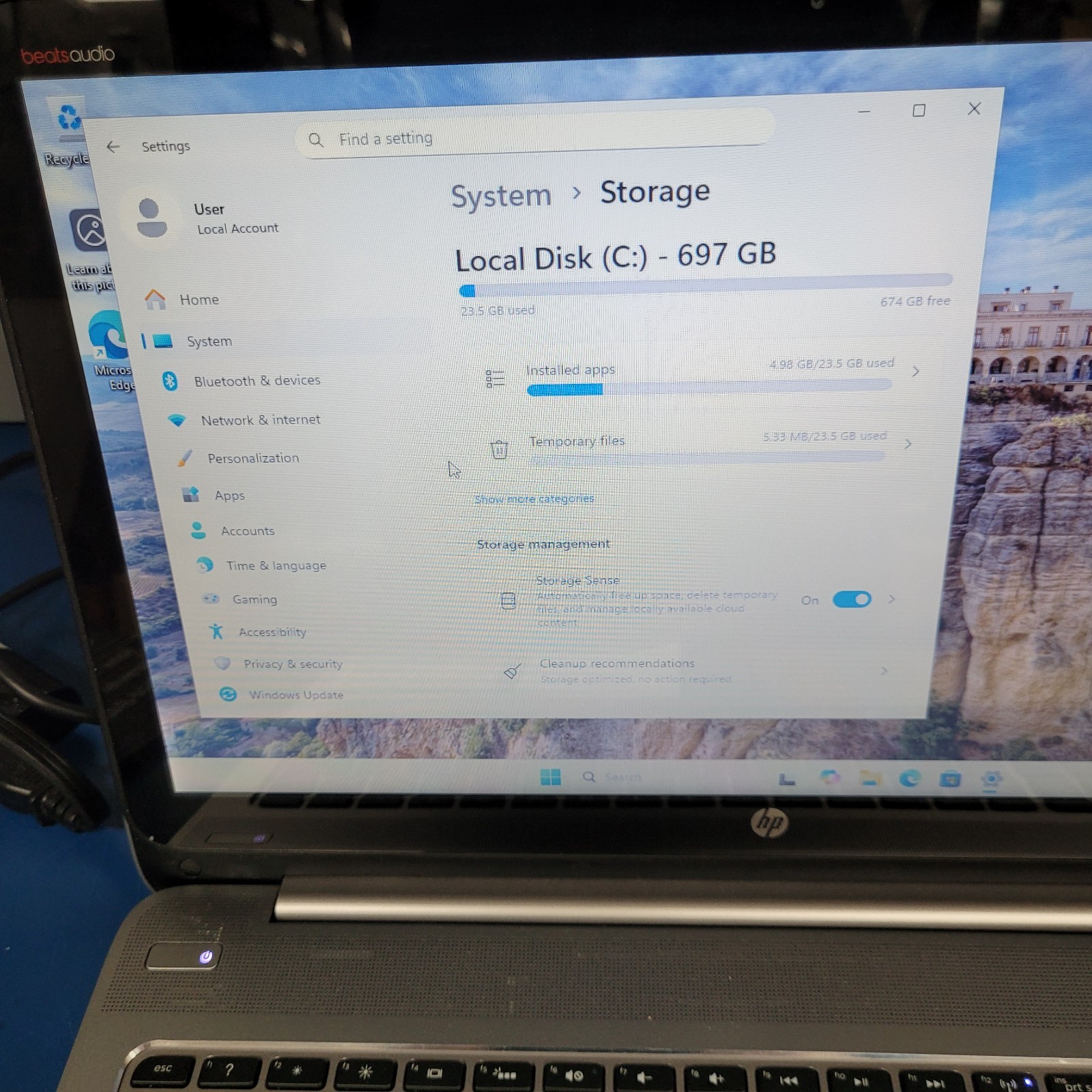 HP ENVY M6-K022DX / AMD 10-5745 @2.10GHz /6 GB RAM/ 750 GB HDD WINDOWS 11