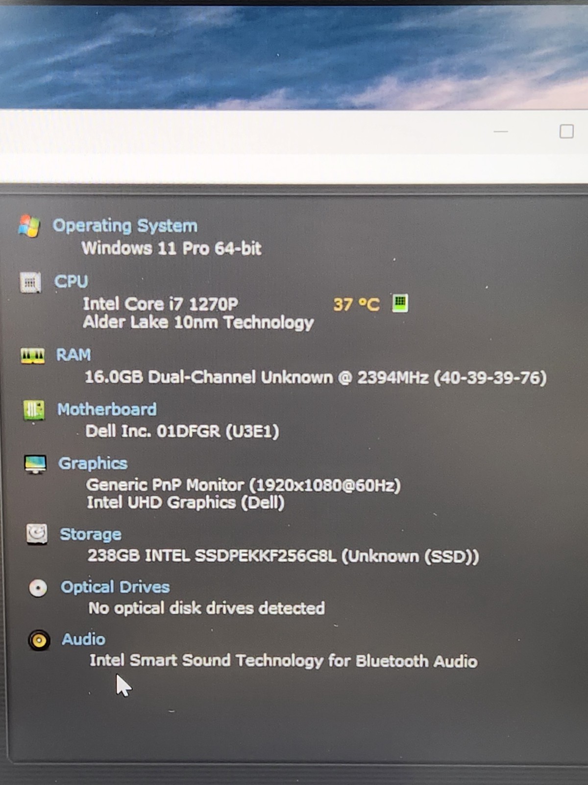 Dell Latitude 5431 14″ FHD Laptop i7-1270P 16GB RAM 256GB SSD Windows 11 Pro ~