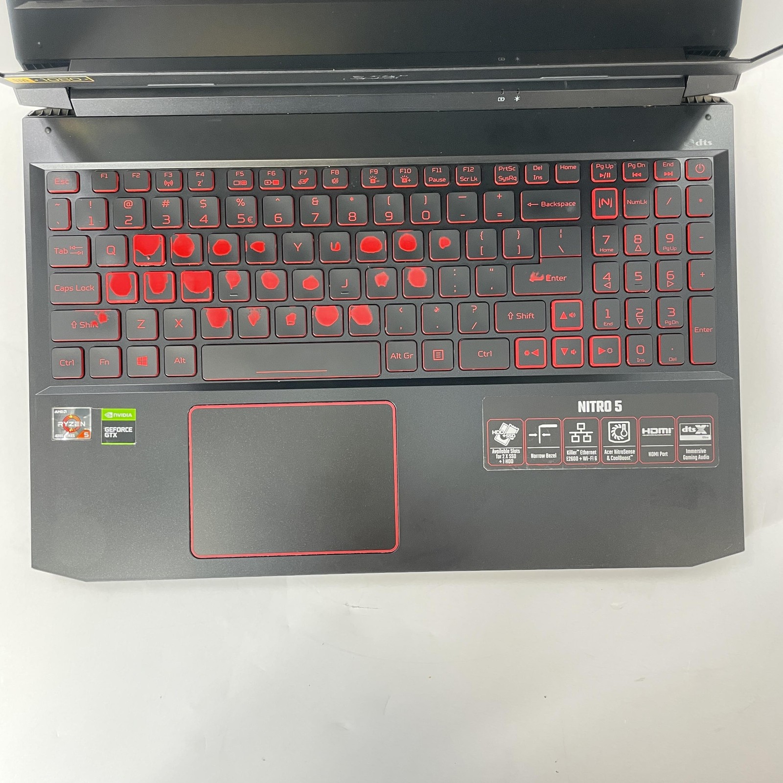 Acer Nitro 5 15.6 FHD Ryzen 5 4600H 32GB 256GB SSD GTX 1650 MUFFLED SPEAKERS