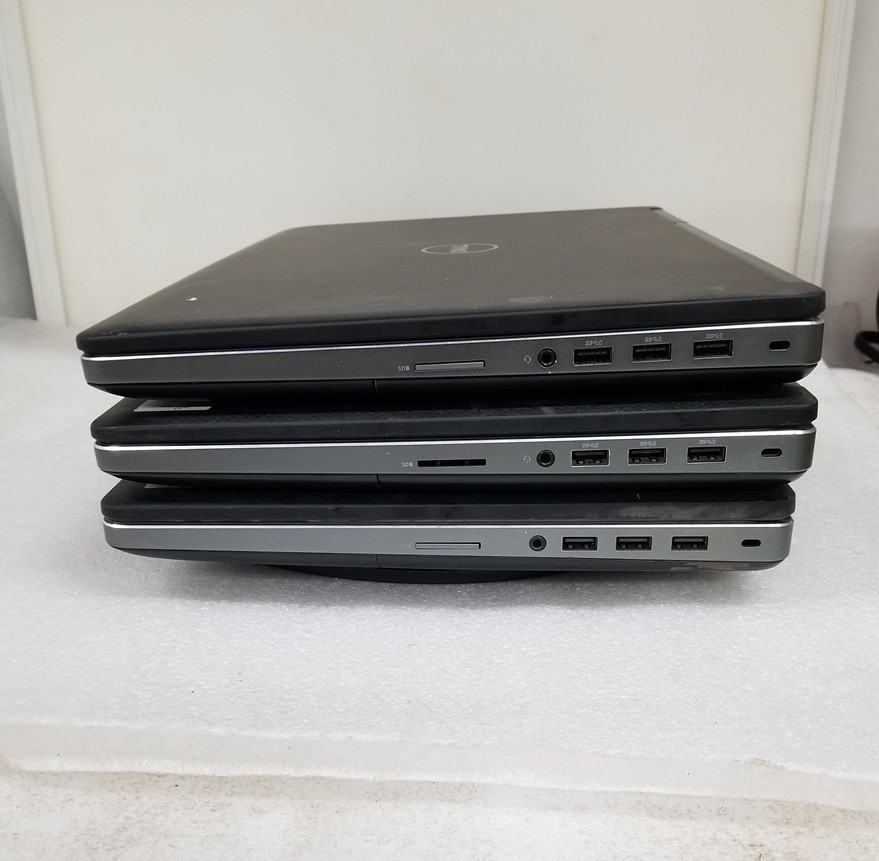Lot of 3 Dell Precision 7510 FHD i7-6820HQ 2.7 GHz 16GB NVIDIA QUADRO M1000M