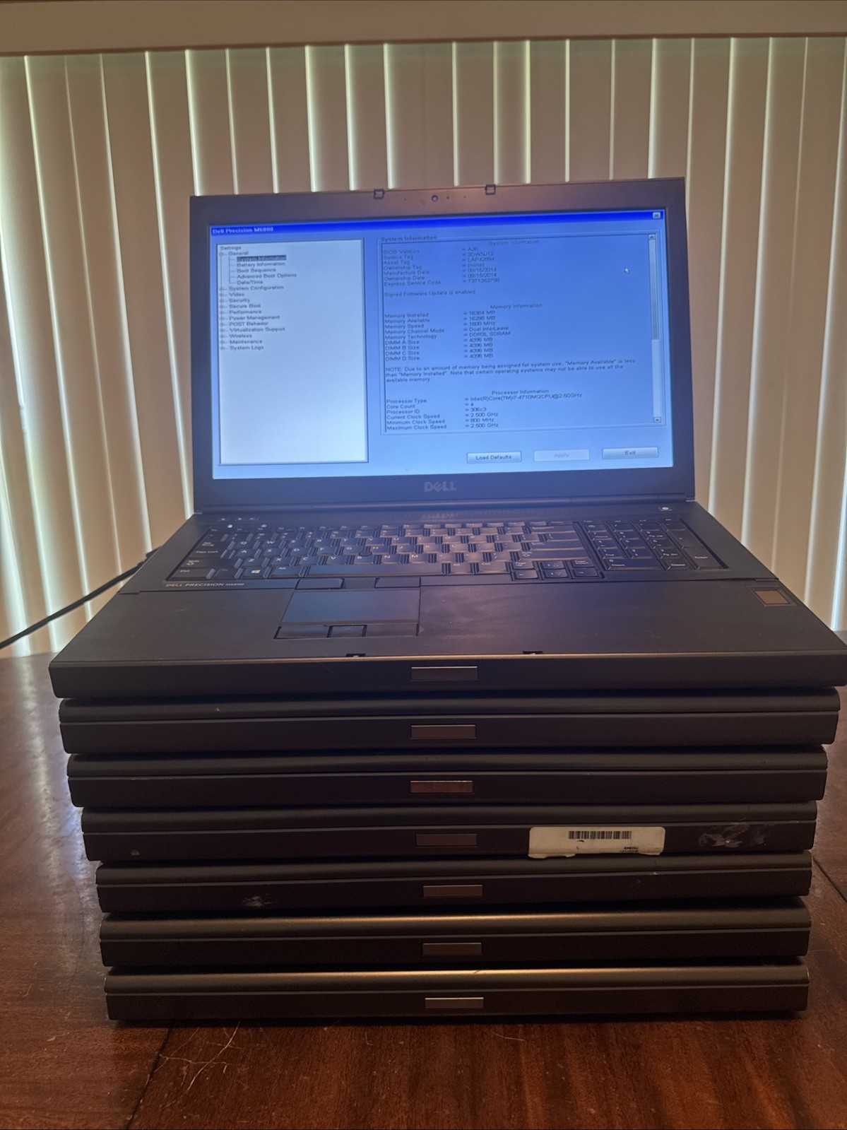 Lot of 7 Dell Precision M6800 i7-4710MQ Intel 8/16GB NO HDD/SSD/OS
