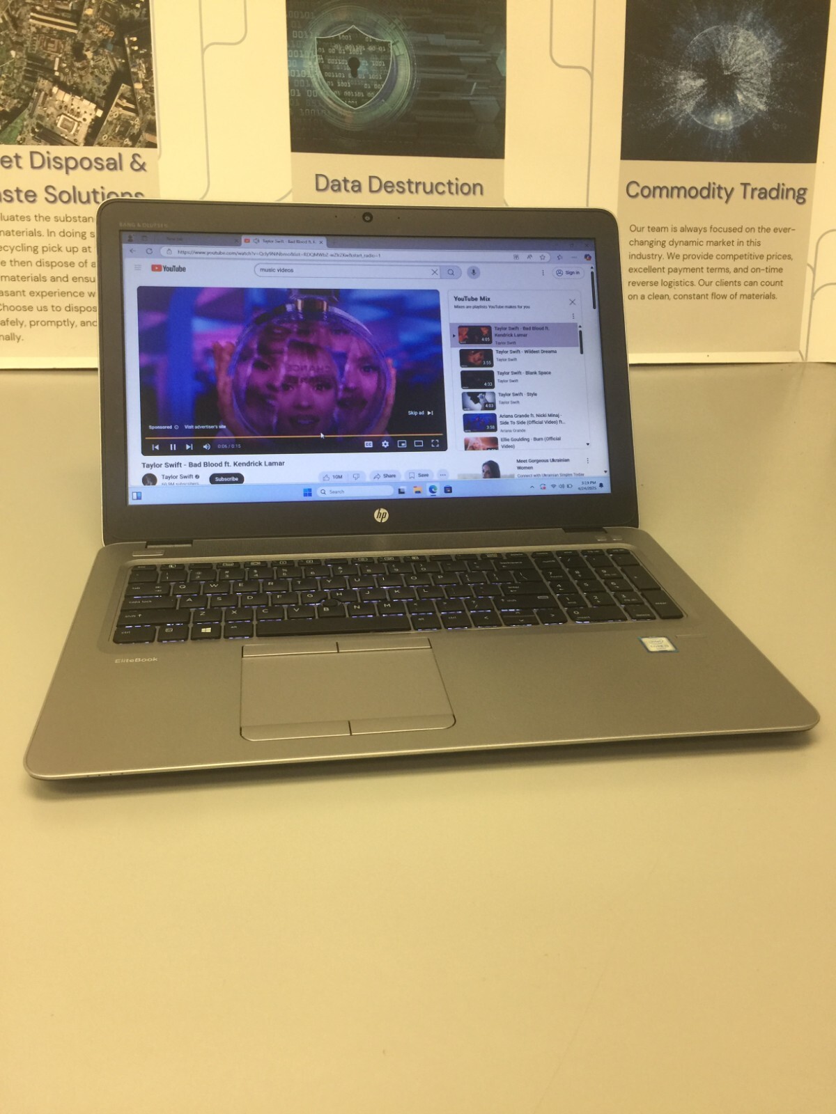 HP EliteBook 850 G3 15.6″ (256GB Core i5 6th gen 2.30GHz 16GB RAM WIN 11 PRO