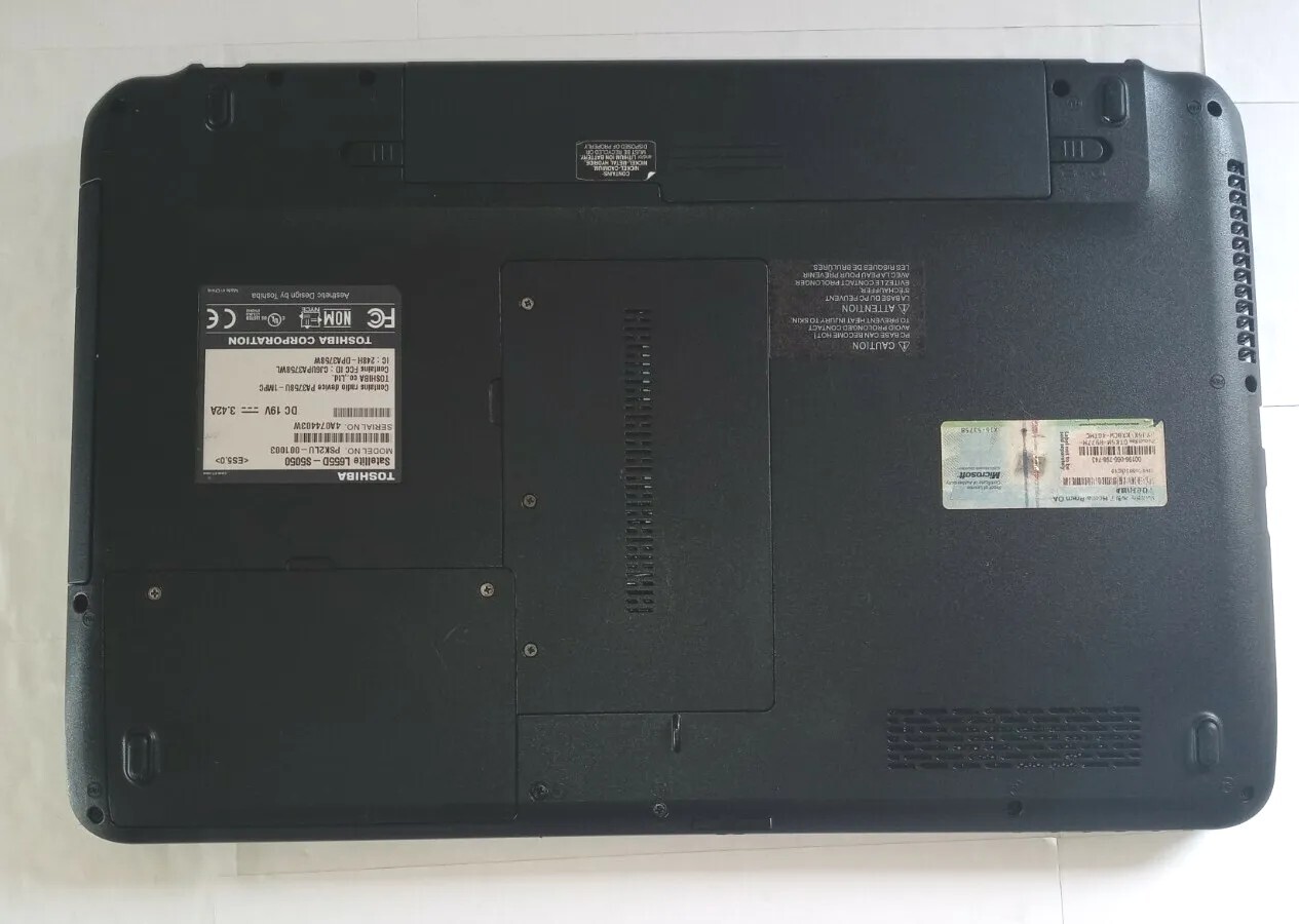 TOSHIBA SATELLITE L655D-S 500GB 4GB AMD ATHLON II 2.10GHz Win 10 PRO