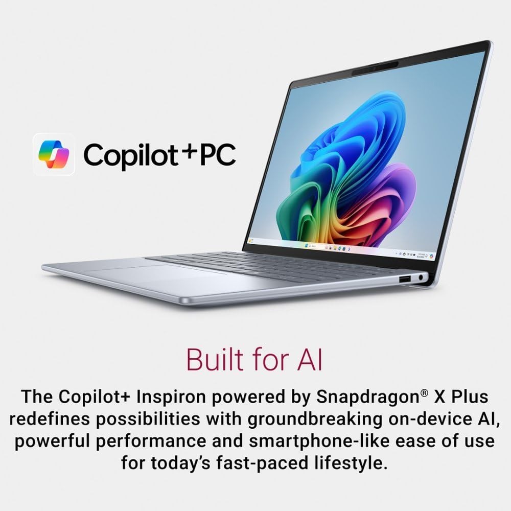 Dell Inspiron Plus 14″ TS Laptop Snapdragon XPlus X1P-64 – 16GB – 512GB Ice Blue
