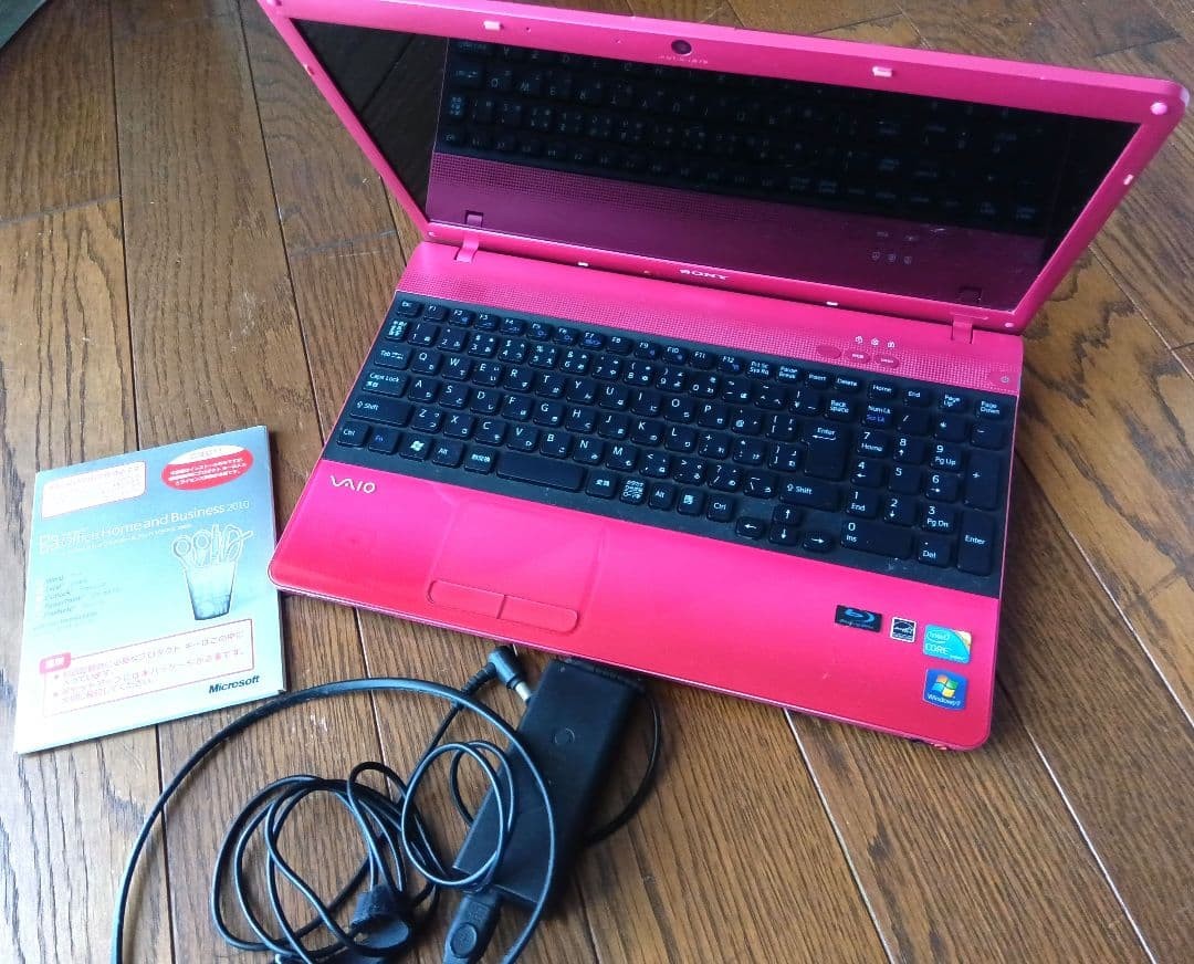 SONY VAIO VPCBE49FJ Laptop Pink Blu-ray AC Adapter Used Japan Genuine