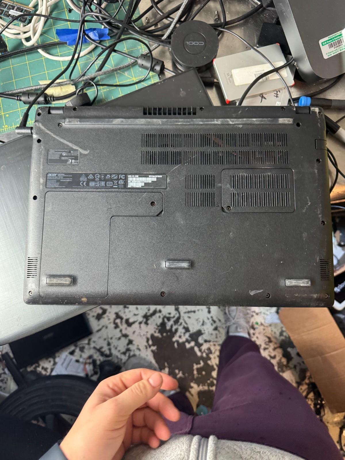 ACER Aspire 3 A315-51 Series Core i3 7th Gen Laptop for Parts #4030