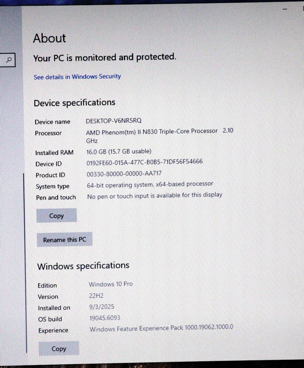 HP PAVILION DV7 17.3″ Triple-Core 2.10GHz 16GB RAM 500 Red WD HDD Windows 10 Pro