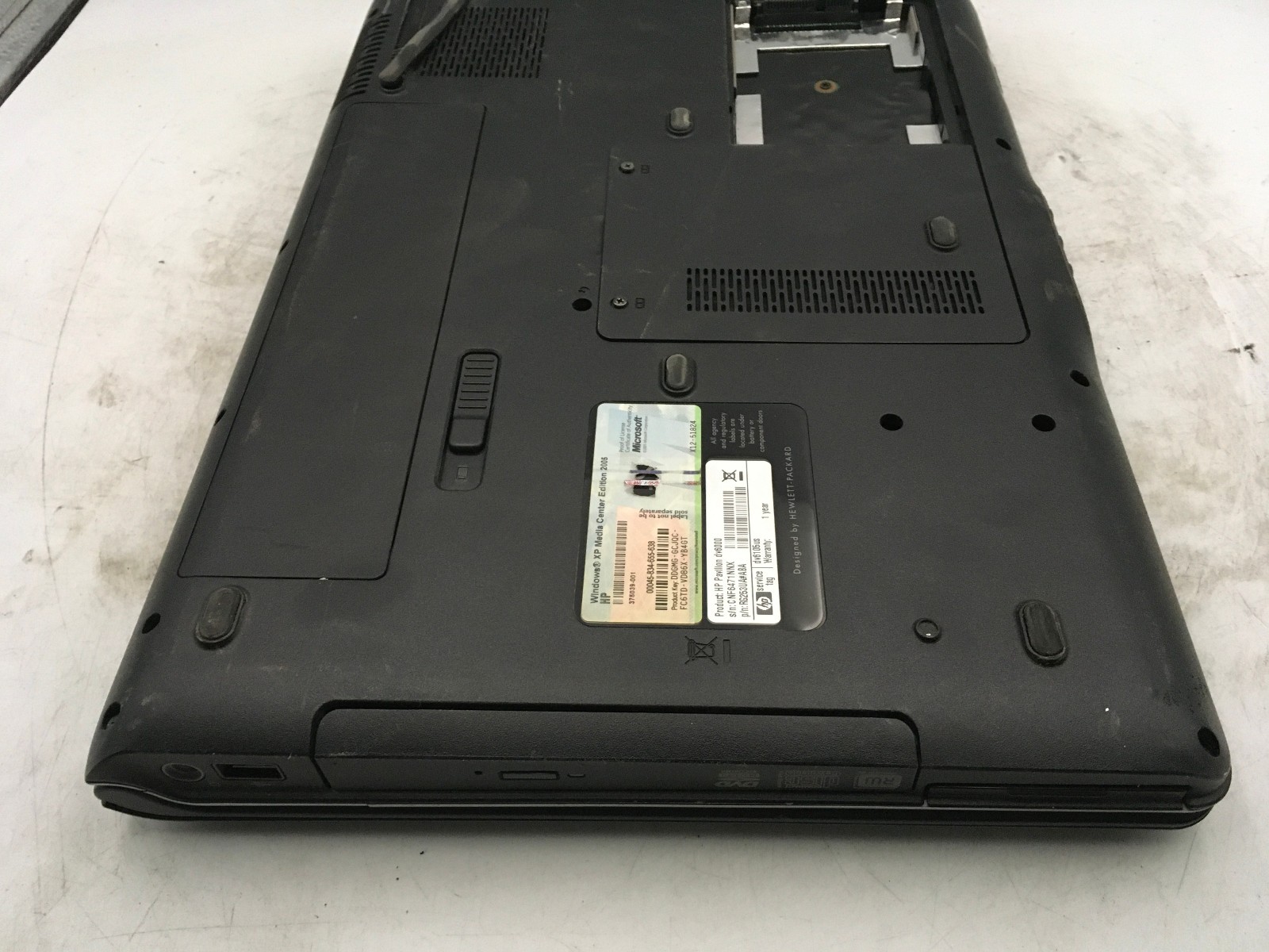 HP PAVILION DV6000 – BOOTS TO BIOS – AMD TURION 64 – 1GB RAM – READ DESC – BB!