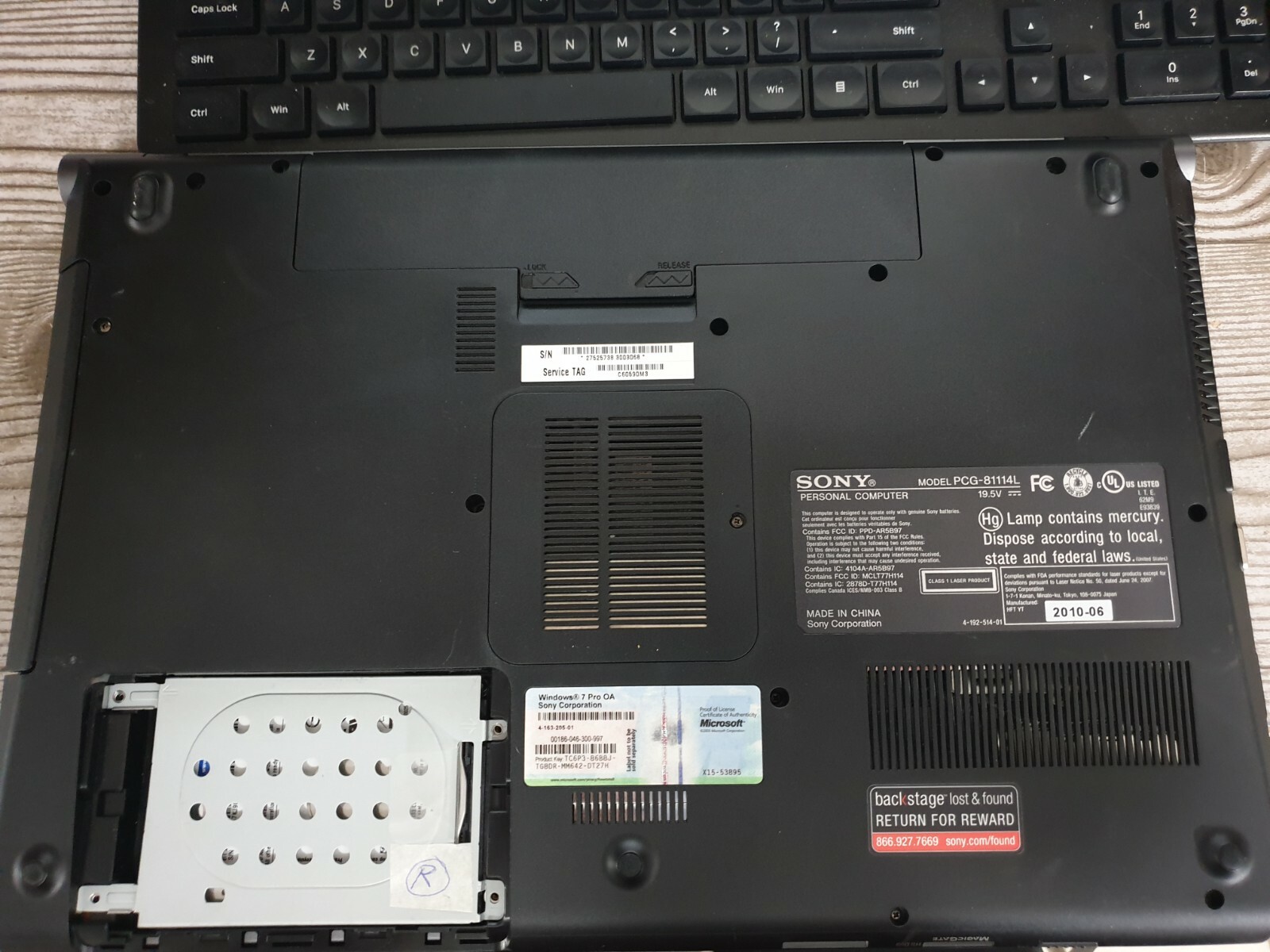 Sony VAIO INTEL CORE I7-Q740 1.73 GHz 16.4IN 500GB 8GB Ram Win10 Nvidia 310M
