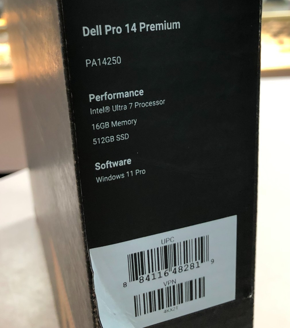 Dell Pro 14 Premium PA14250 14″ FHD+ ULTRA 7 512GB 16GB W11P