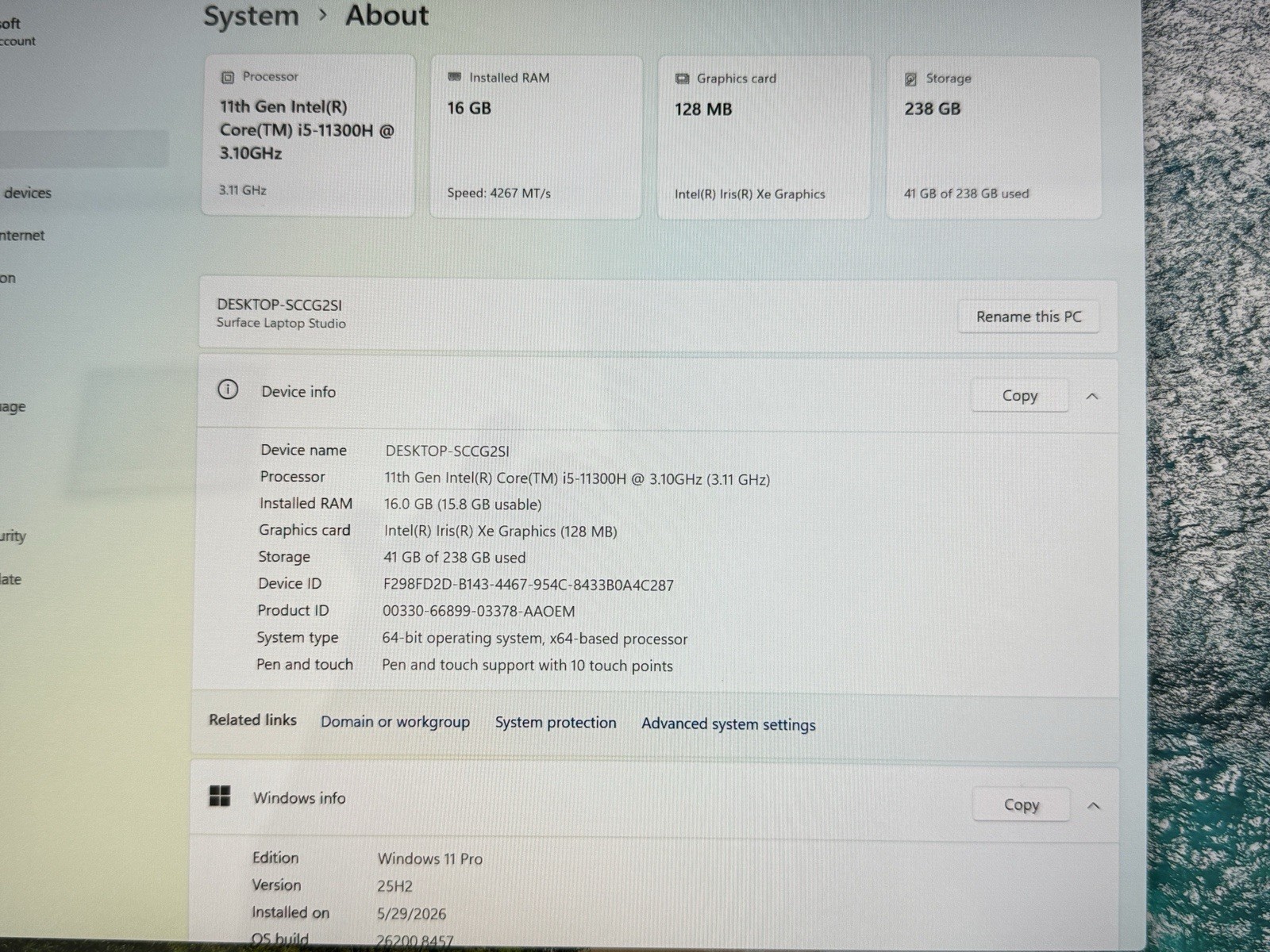 Microsoft Surface Studio 1964 11th Gen i5 11300H 3.1GHz 16GB/ 256GB/WIN11 ✅