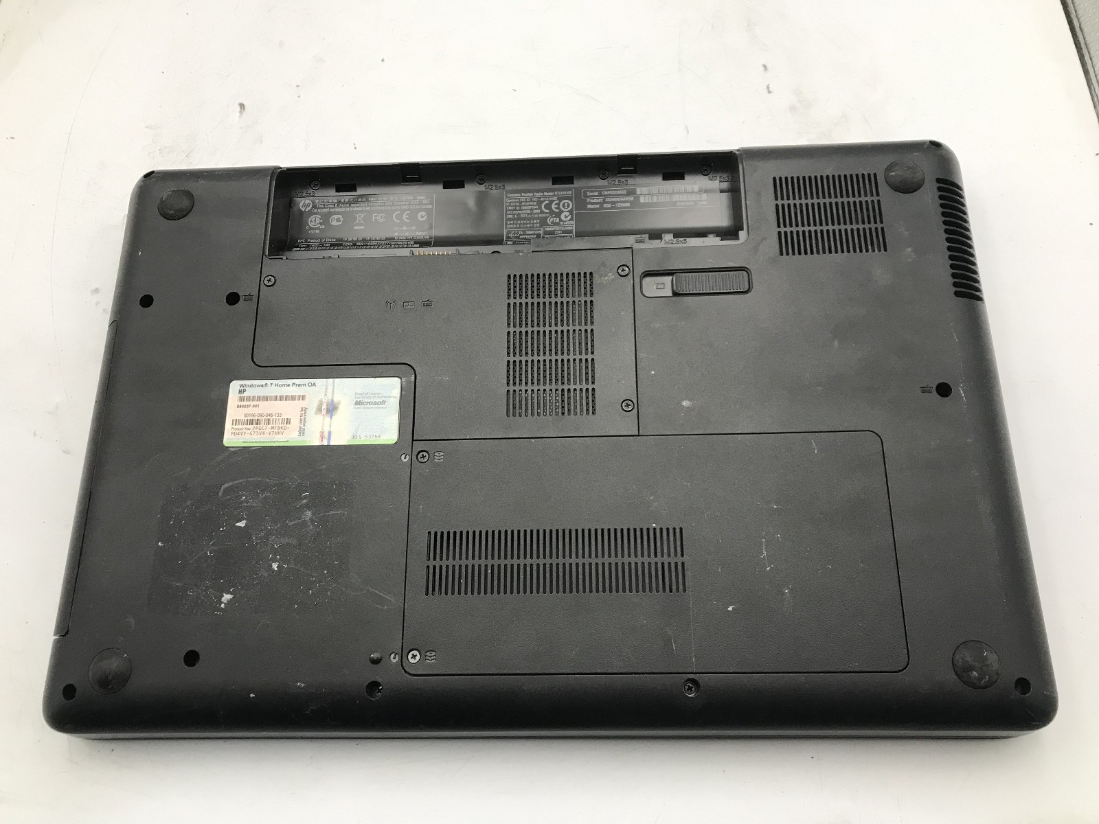 HP G56 129WM NOTEBOOK – BOOTS TO BIOS – INTEL CELERON – NO RAM -READ DESCRIP- BB