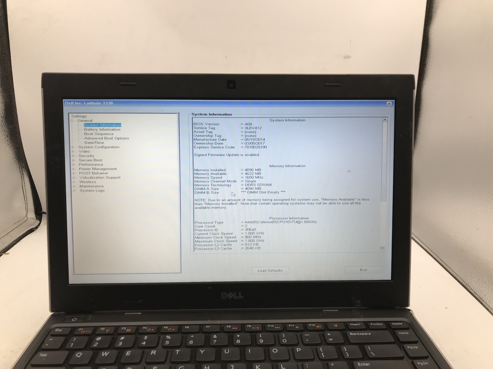 DELL LATITUDE 3330 -LOT OF 2- FOR PARTS/REPAIR – INTEL CELERON – 4GB/NO RAM – BB