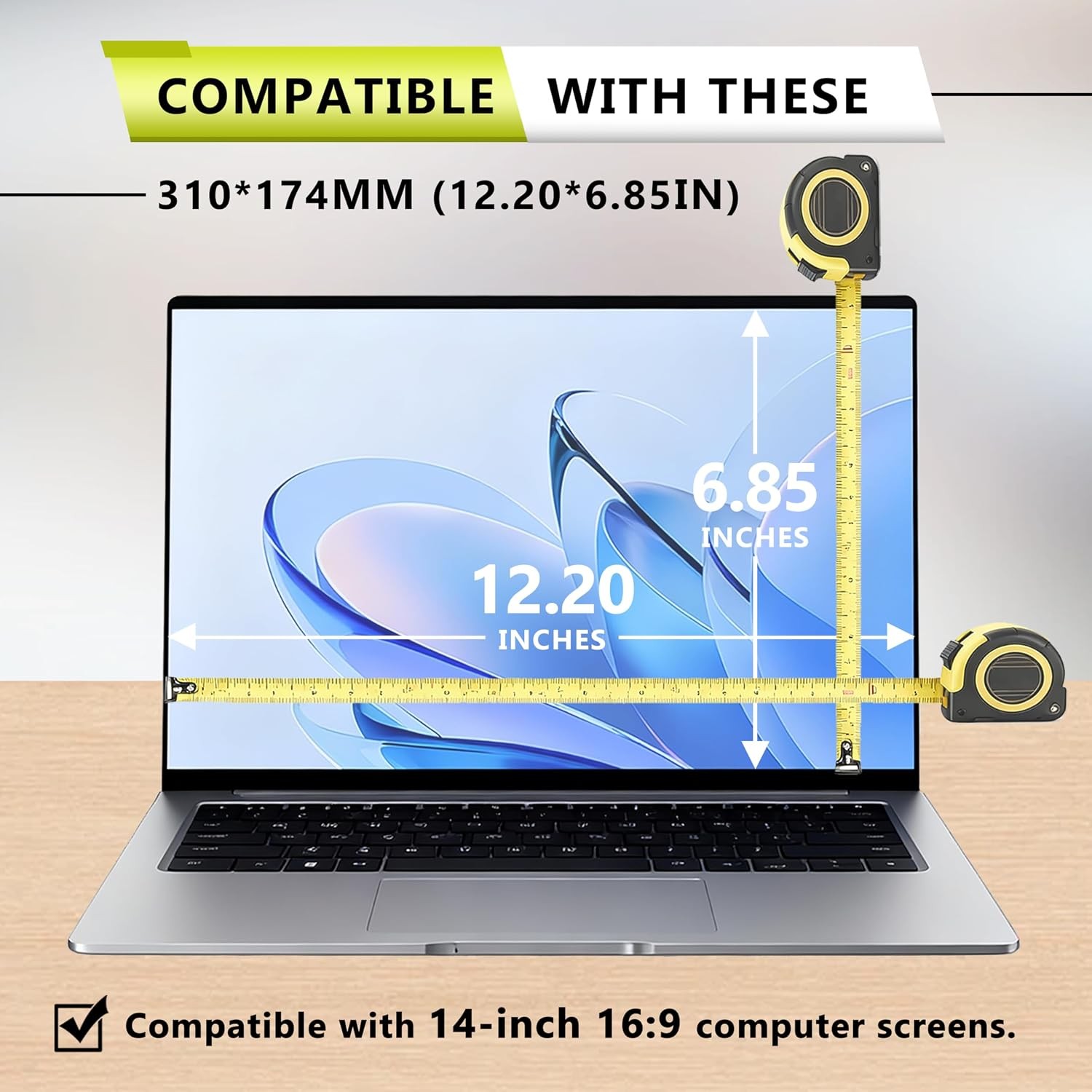 14 Inch Anti-Blue Light Screen Protector & Webcam Cover for HP Dell Acer Lenovo