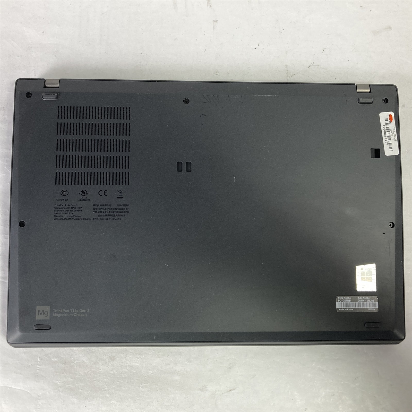 Lenovo ThinkPad T14S G2 14″ Core i7-1185G7 3.0GHz 16GB 512GB NVMe SSD – Win 11