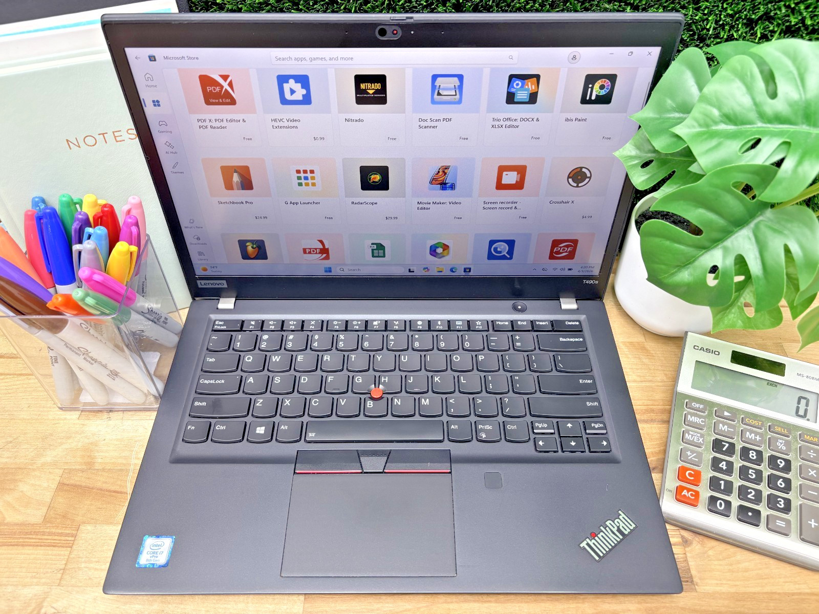 Lenovo ThinkPad T490s Intel i7-8th Gen 1.90GHz 16GB RAM 256GB SSD Windows 11 P*