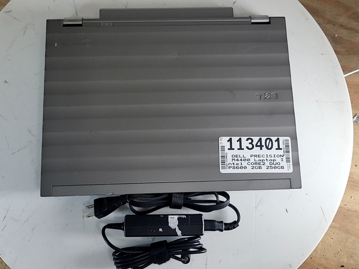 DELL PRECISION M4400 Laptop Intel CORE2 DUO P8600 2GB 250GB SEE NOTES