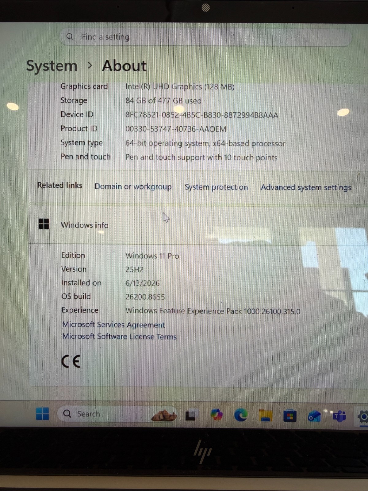 HP EliteBook 830 G7 Laptop Intel Core i7-10610U 32GB RAM 512GB SSD Win 11 Pro
