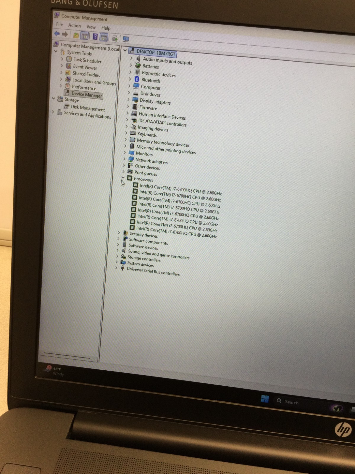 HP ZBook 17 G3 core i7 6th gen 2.60ghz 256GB SSD 8GB RAM 17.4” WIN 11 PRO