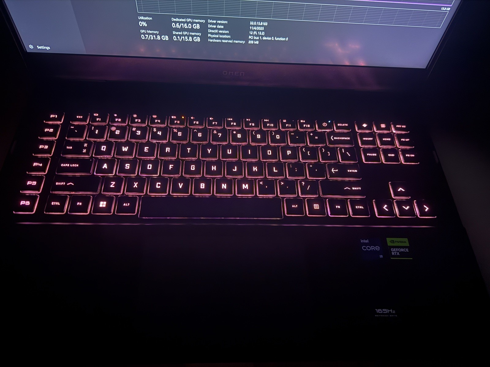 HP OMEN 17 Gaming Laptop Intel Core i9 RTX 3080 Ti 32GB RAM 1TB SSD Windows 11