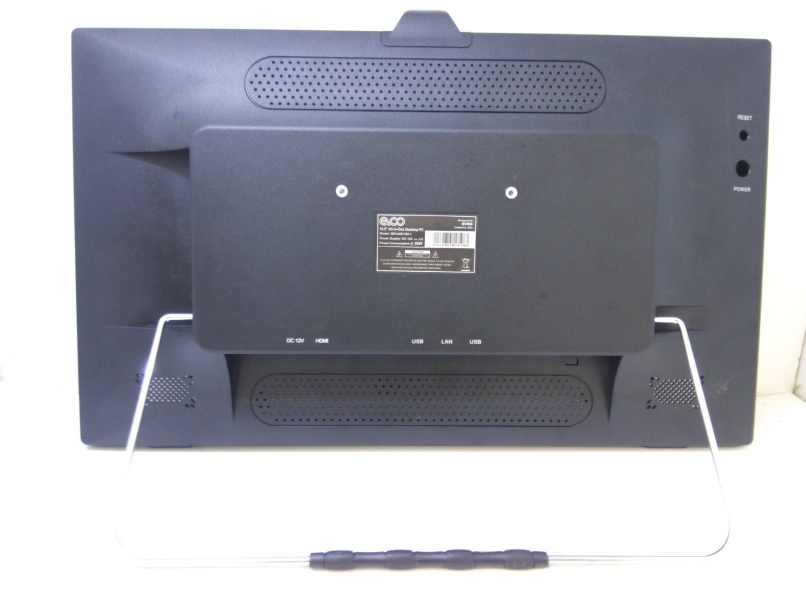 Evoo 2EV-AIO-185-1 Black 18.5″ AIO PC Back Rear Cover & Original Stand Legs 137