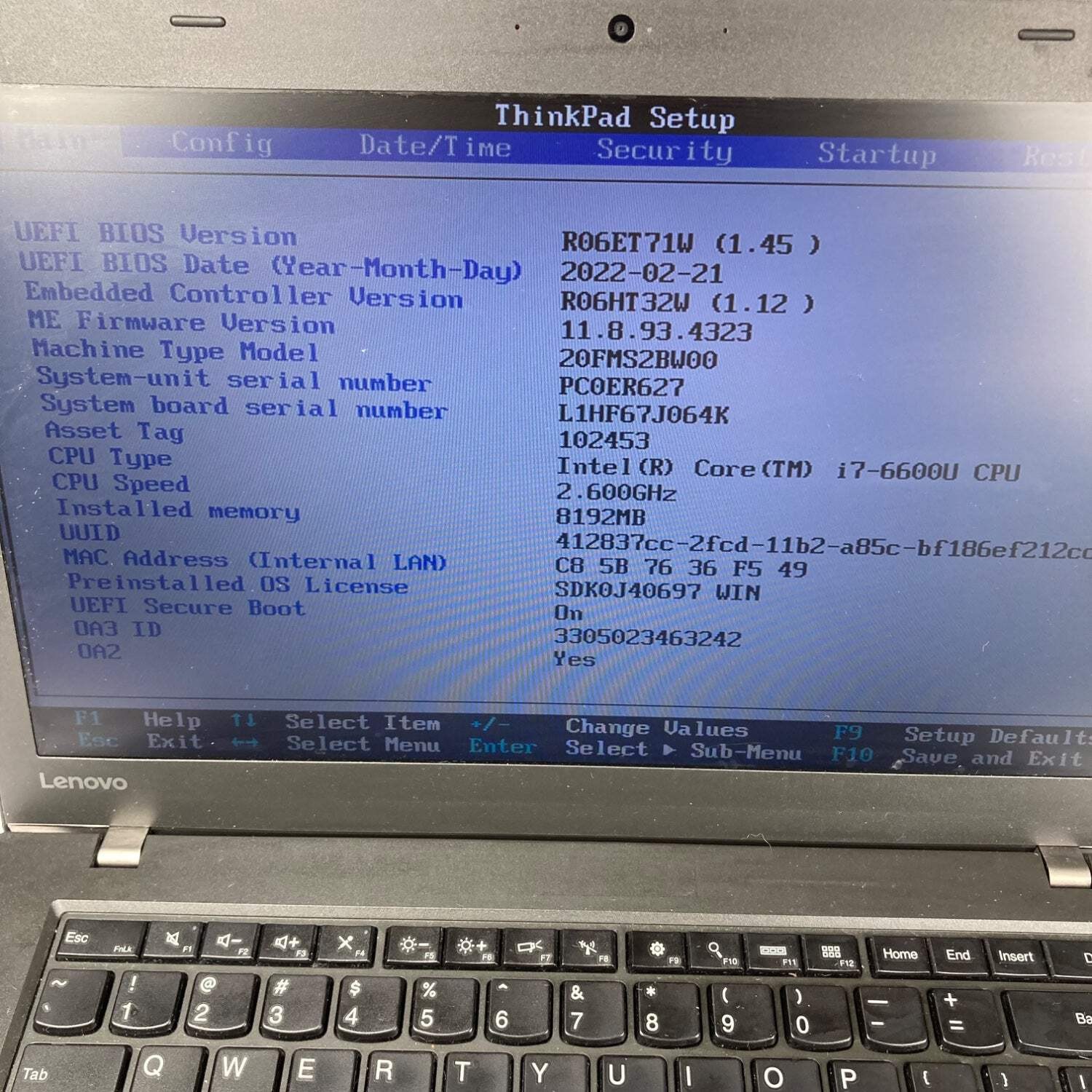 Lenovo Thinkpad T460 14″ i7-6600U 2.6GHz 8GB RAM NO SSD NO OS