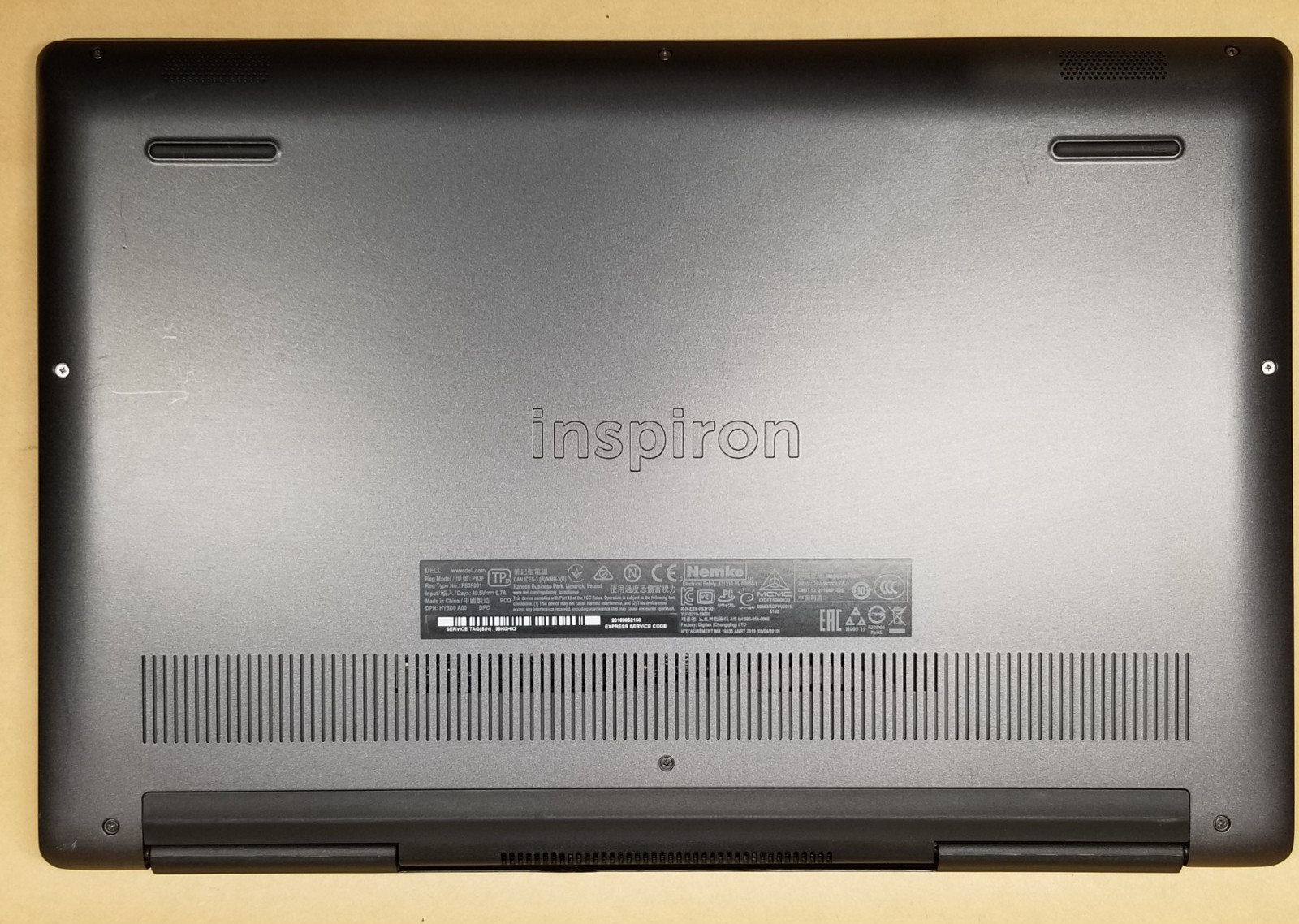Dell Inspiron 7590 15.6 FHD i7-9750H 2.60GHz 16GB RAM 256GB SSD, GTX 1050 WIN 11