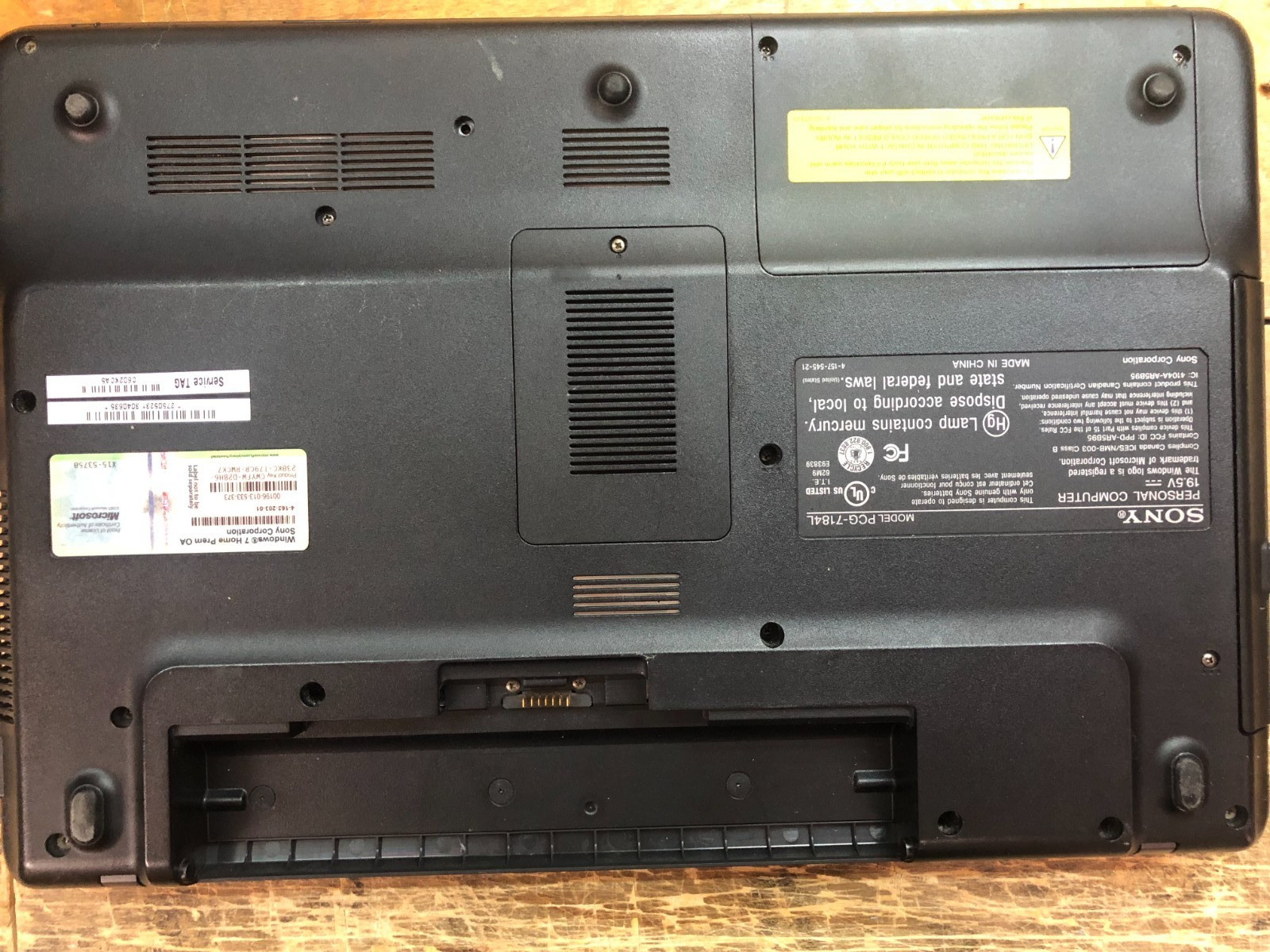 Sony Vaio VGN-NW240F , PCG-7184L Laptop
