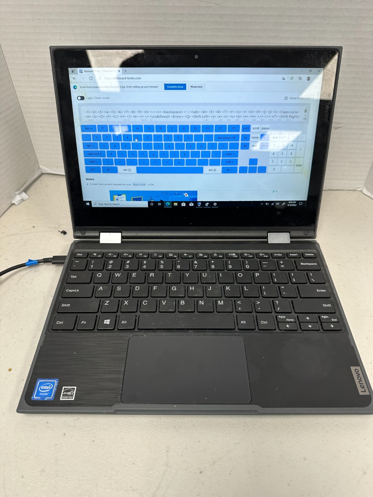 Lenovo 300e 2nd gen N4100 @ 1.1GHz, 8GB RAM, 64GB eMMC, *READ* NO BATT/AC #04