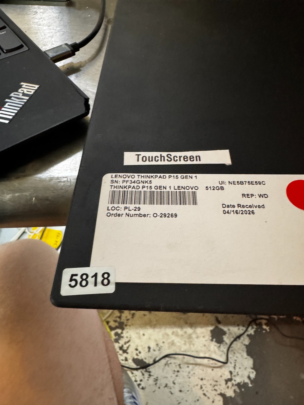 Lenovo Thinkpad P15s Gen1 Core I7-10510 500GB SSD 16GB RAM Laptop *Read #5818