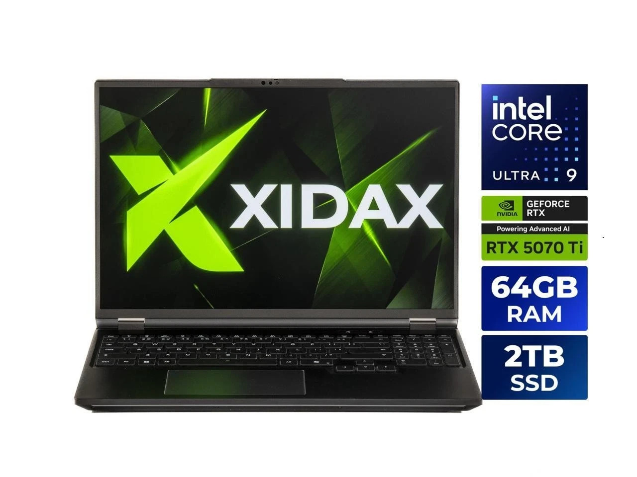 XIDAX 16″ GeForce RTX 5070Ti Laptop GPU – Intel Core Ultra 9 275HX – 64GB Memory