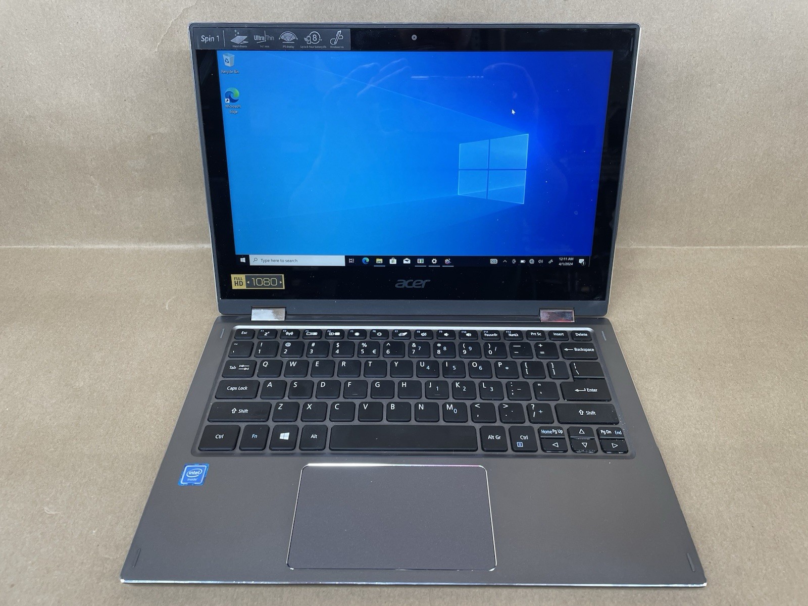 Acer Spin 1 SP111-33 11.6″ Celeron N3350@1.10GHz 4GB 32GB SSD Win10
