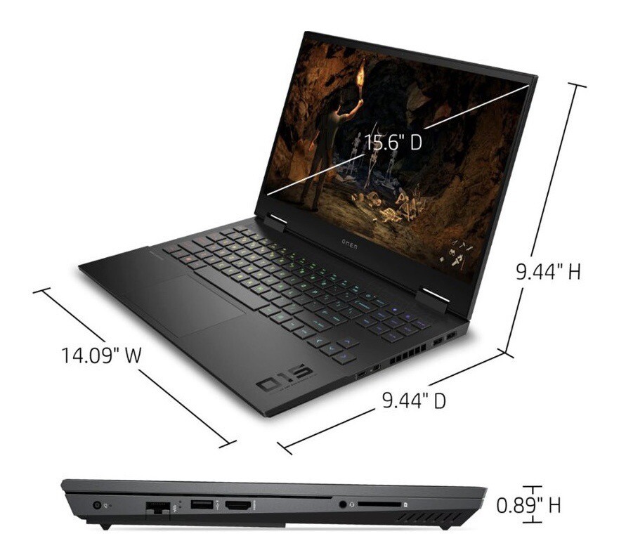 HP OMEN 15.6 inch (512GB, Intel Core i7 10th Gen., 2.60GHz, 300Hz) Gaming Laptop