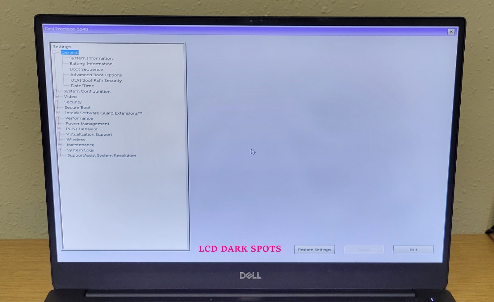 Dell Precision 5540 i7-9750H 2.60GHz 16GB 256GB NVMe Quadro T1000 No OS/SSD