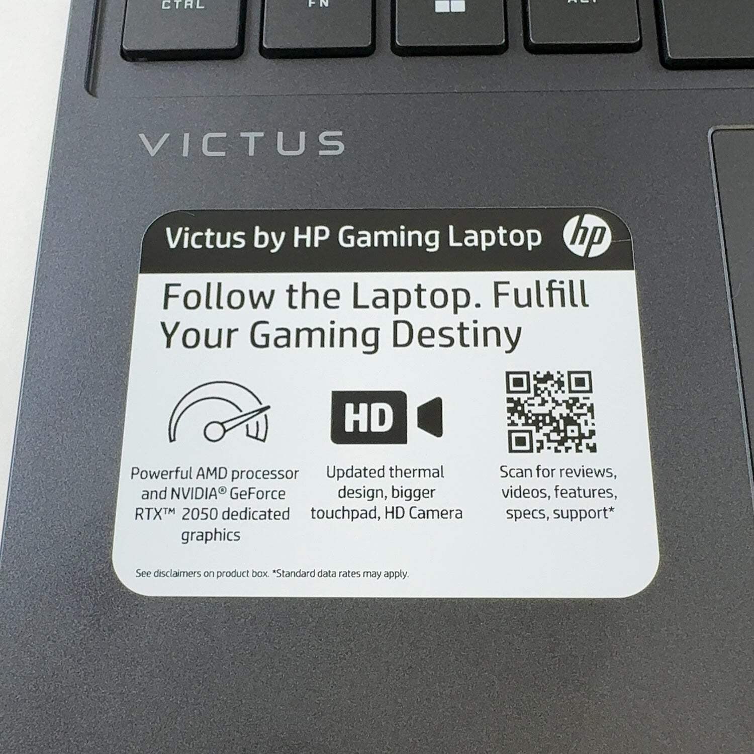 HP Victus 15-FB1013DX 15.6″ Ryzen 5 7535HS 3.3 GHz 8GB RAM 500GB SSD RTX 2050