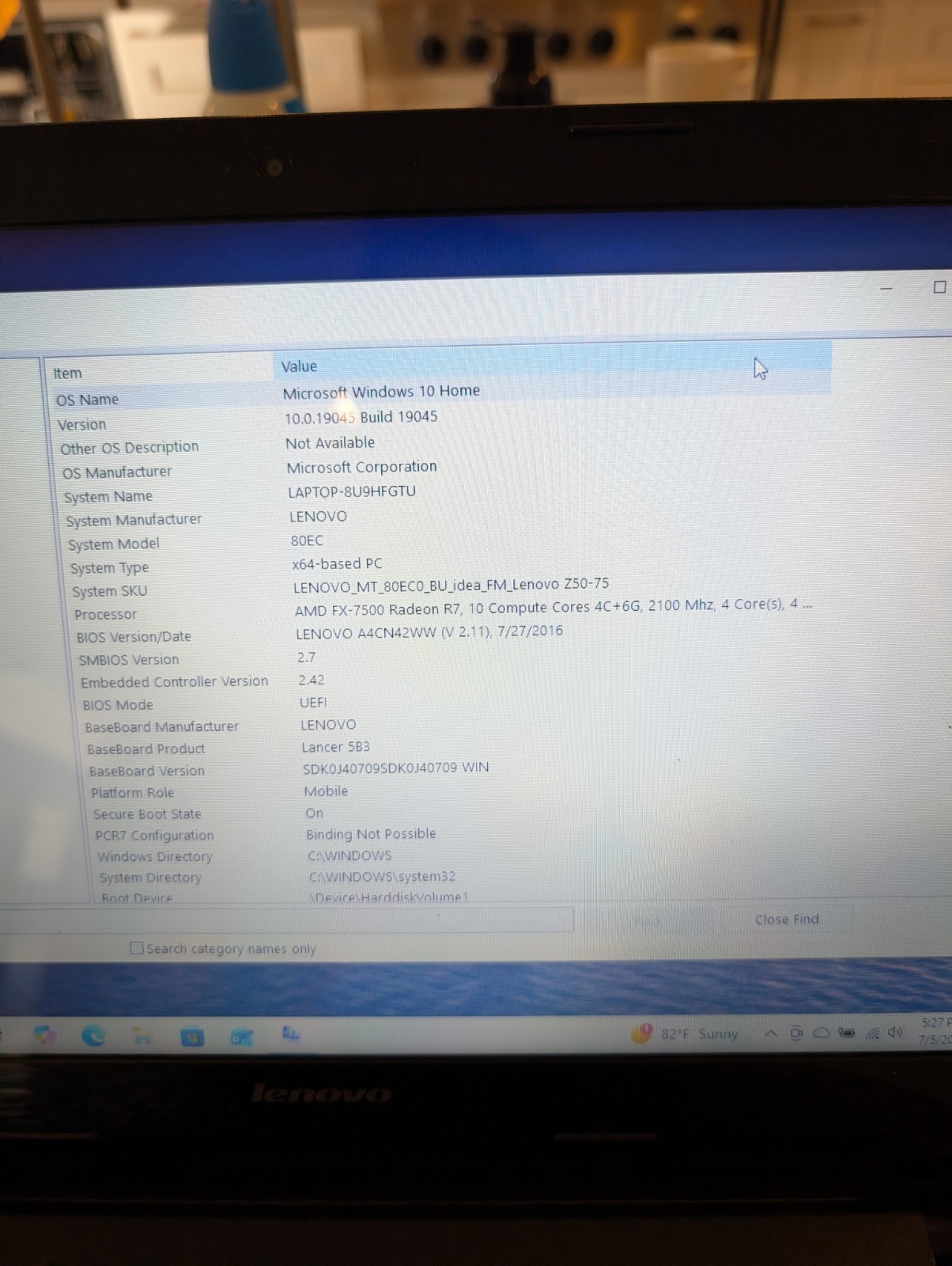 Lenovo IdealPad Z50-75 15.6″ Laptop AMD FX-7500 8GB Ram 256GB SSD DVD-RW BT4.0