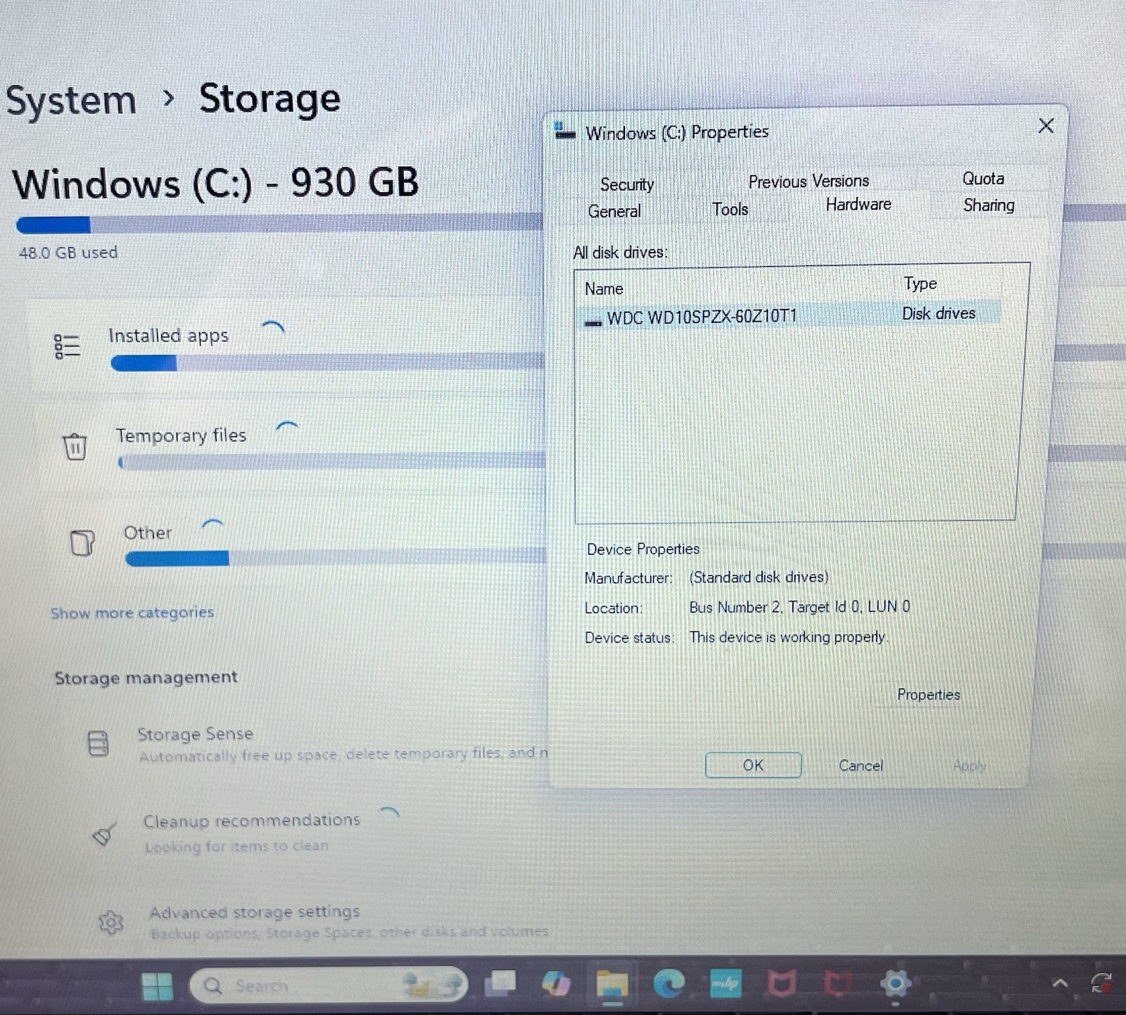 HP 15” Touchscreen Laptop Intel Core i5-1135G7 2.40GHz 8GB 1TB HDD 15-DW3015CL