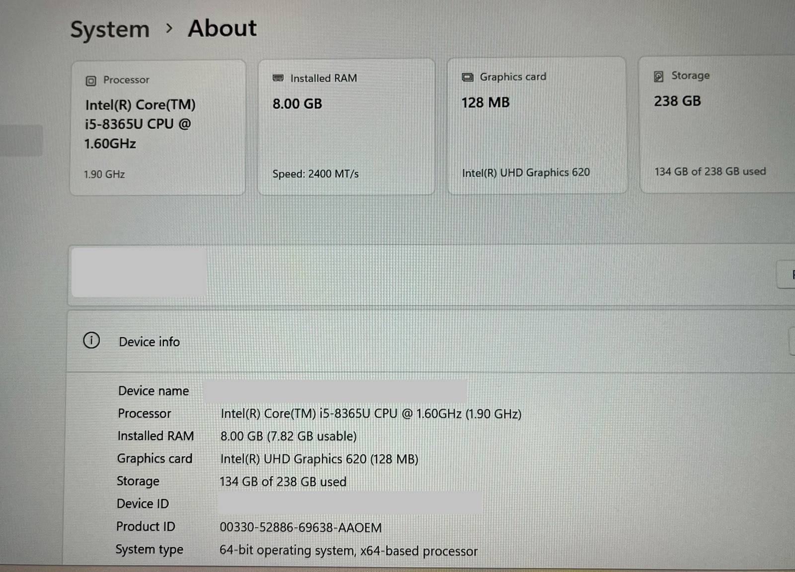 Dell Latitude 7400 (256GB, Intel Core i5 8th Gen., 1.60GHz, 8GB) Notebook/Laptop