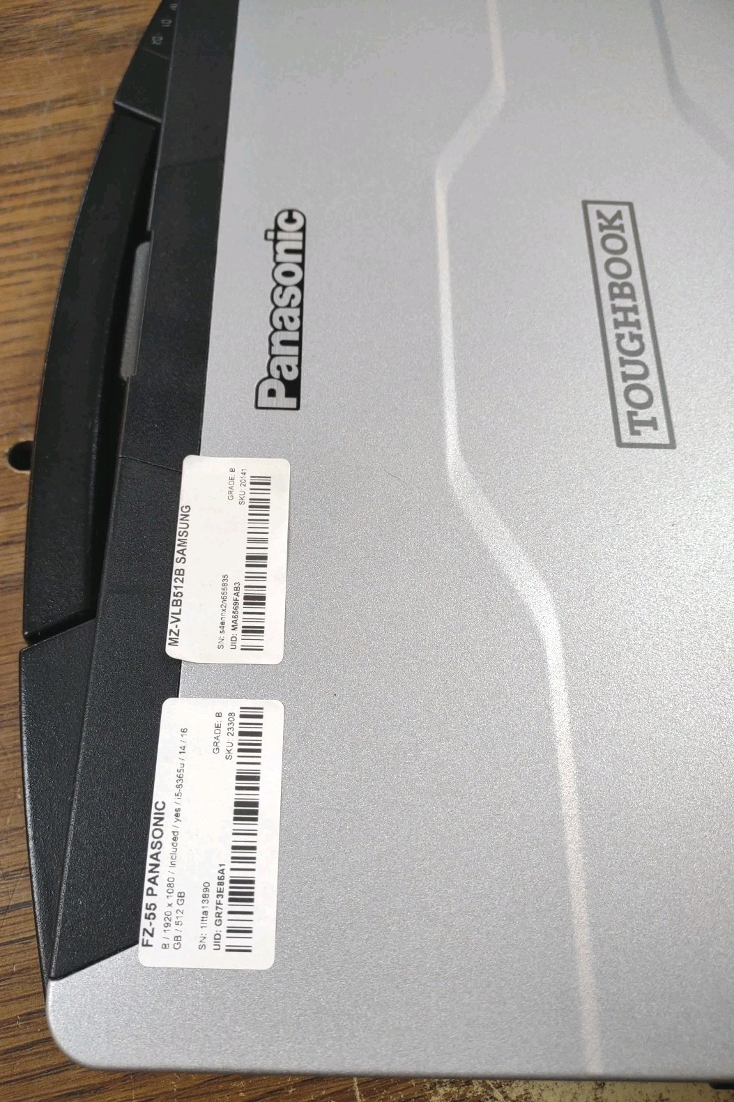Panasonic ToughBook FZ-55 W/ i5-8365U, 512GB SSD, 16GB RAM. NON TOUCH