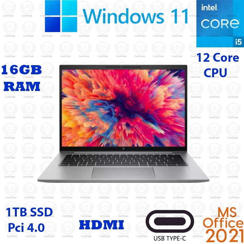 HP ZBook Firefly G9 14″ Laptop Core i5-1250P 16GB 1TB PCI 4.0 SSD Warranty 2027