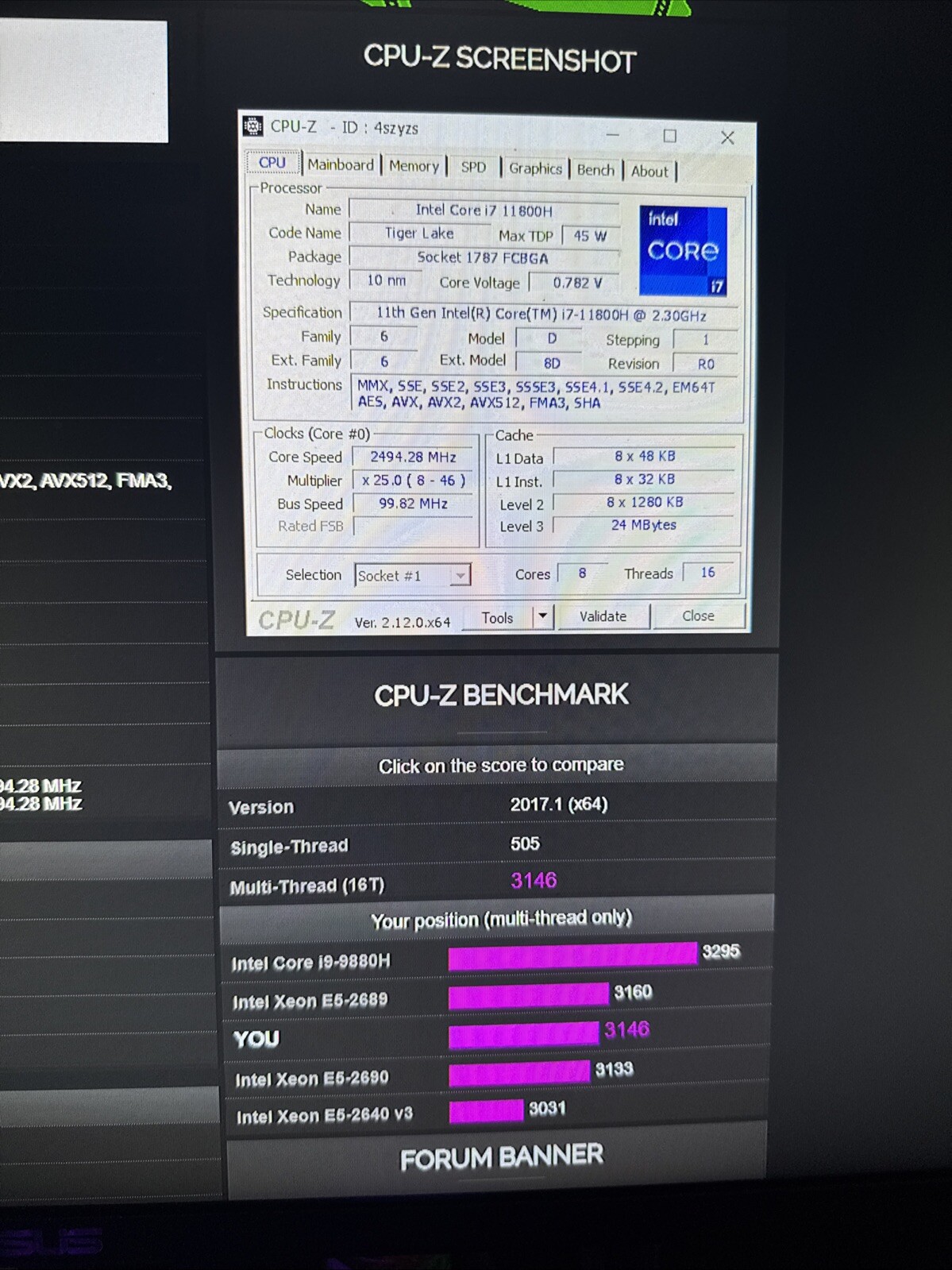 MSI Katana GF76 11UD-001 17.3″ (512GB SSD, Intel Core i7 11th Gen., 4.60 GHz,…