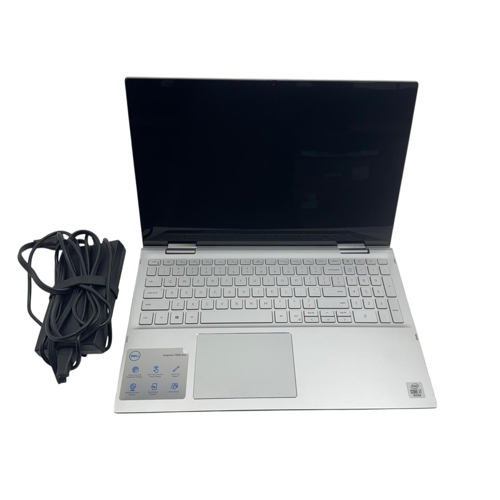 Dell Inspiron 7500 2-in-1 Silver 15.6″ Core i7-1065G7 1.3GHz 16 GB 512GB Nvme