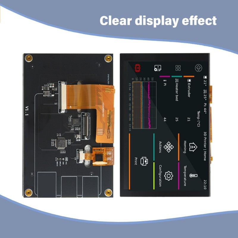 800×480 5inch for 4B/3B+/3A+/3B/2B Display with MultiTouch for