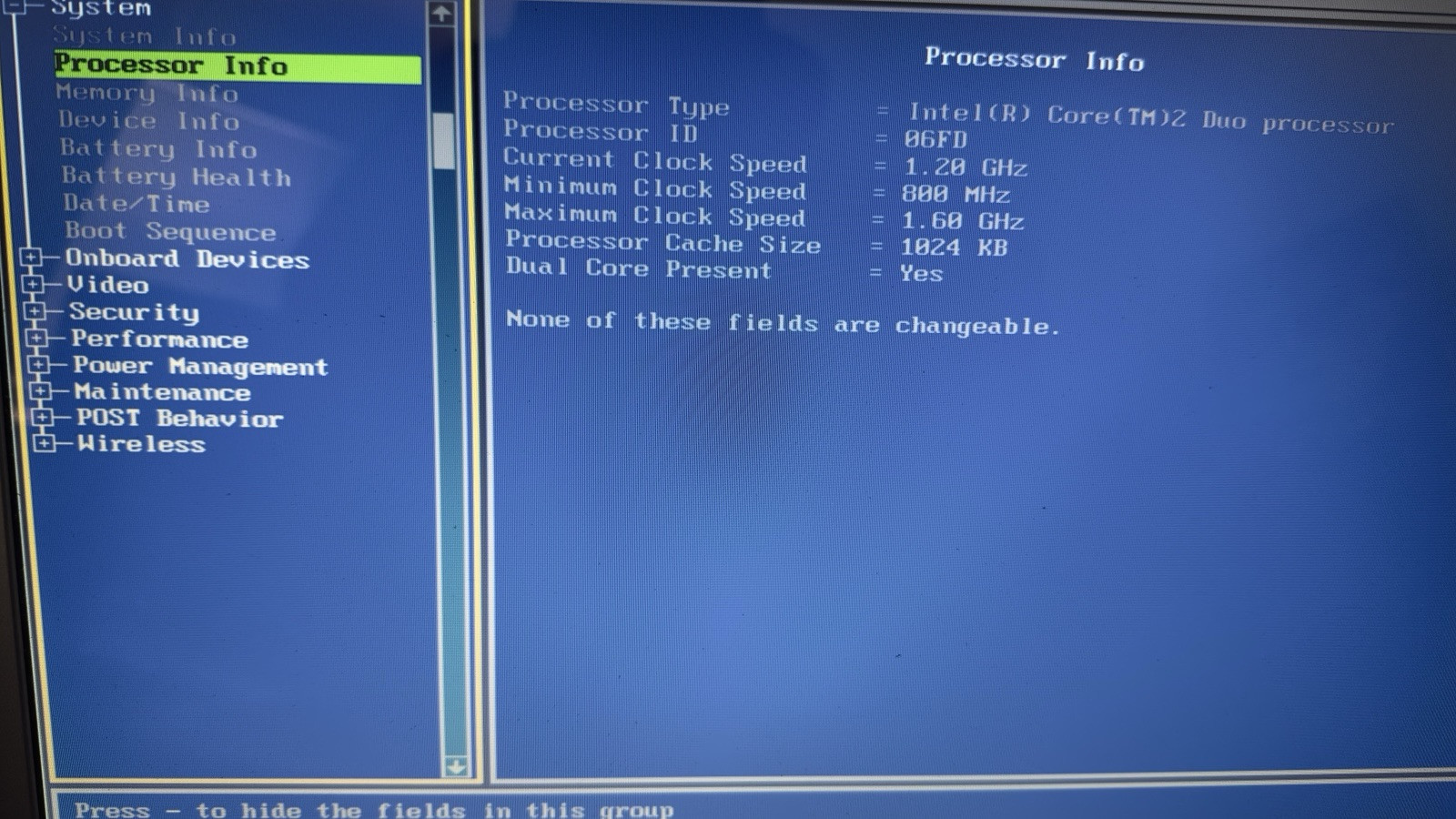 Dell Inspiron 1720 Intel Pentium 1.6GHz 1GB 120GB HDD Windows XP with charger