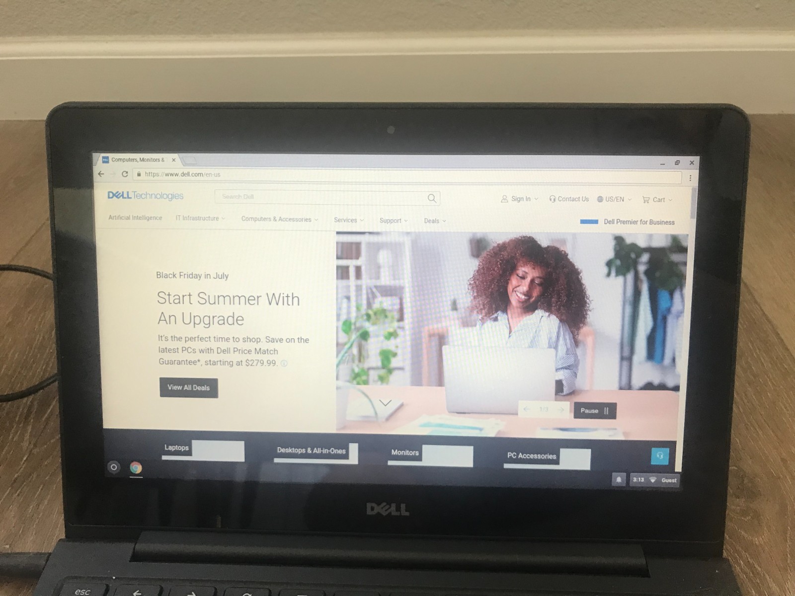 Dell Chromebook 11 CB1C13 11.6″ Intel Celeron 2955U 1.40GHz 4GB RAM 16GB SSD